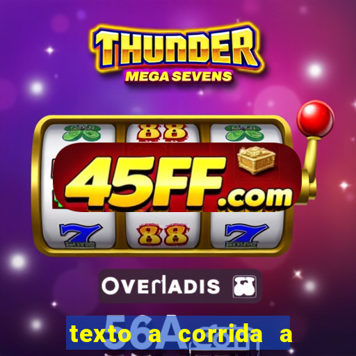 texto a corrida a lagarta lili